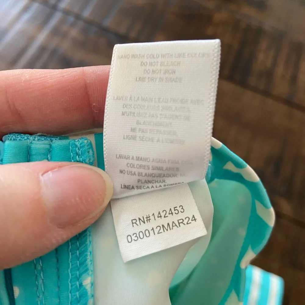 Ruffle Butts Aqua Heart Polka Dot One Piece Rash Guard Swimsuit size 3T
